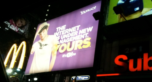 Yahoo Ad at Times Square